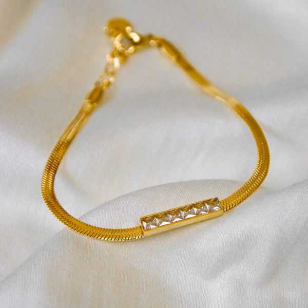 Bracelet "Golden Square"