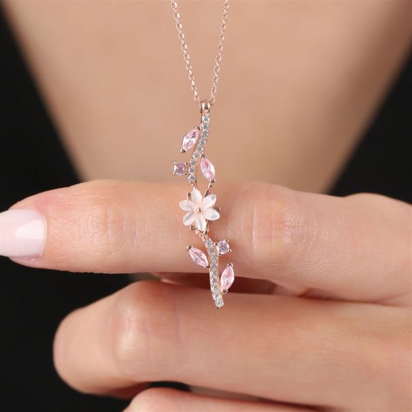 Collier « Pinky Magnolia »